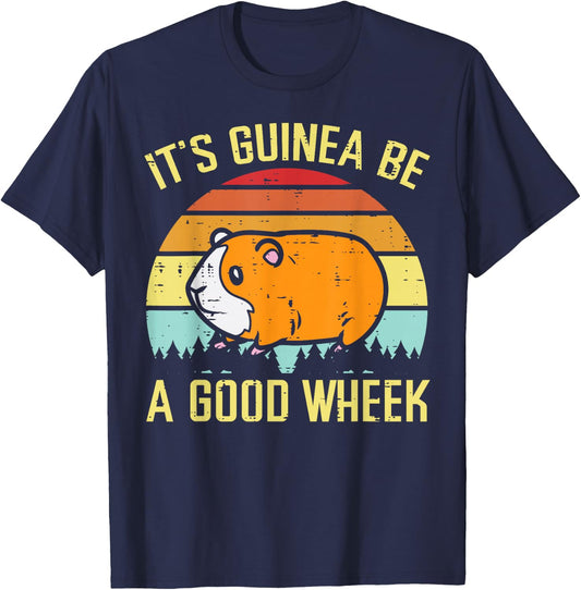 Guinea Pig Be A Good Wheek Funny Cavy Pun Women Men Kids T-Shirt - T-Shirt | Navy