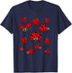 Ladybugs Art For Boy Girl Kid Toddler Insect Ladybug Lover T-Shirt - T-Shirt | Navy