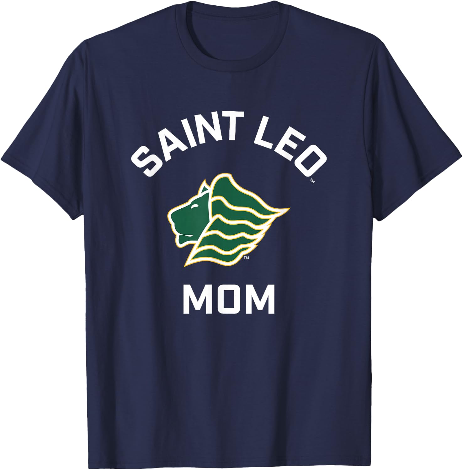 Saint Leo University Lions Arched Mom T-Shirt - T-Shirt | Navy