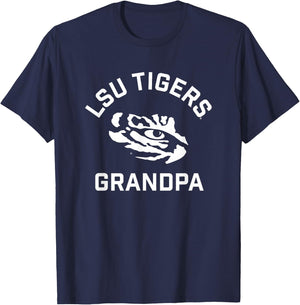 LSU Tigers Arched Grandpa T-Shirt - T-Shirt | Navy