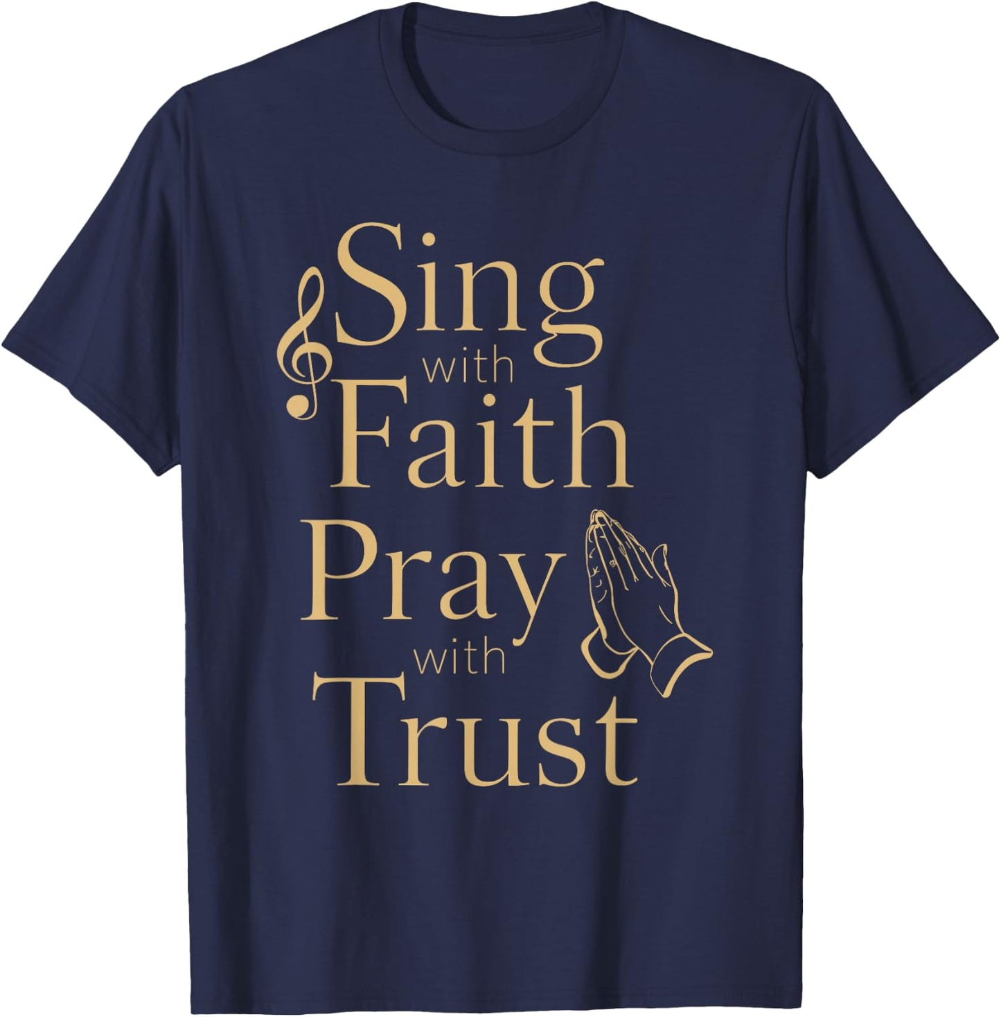 Choral music Religious singing Faith-based music Jesus Choir T-Shirt - T-Shirt | Navy