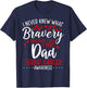 Throat Cancer Awareness Dad Fathers Day Warrior Survivor T-Shirt - T-Shirt | Navy