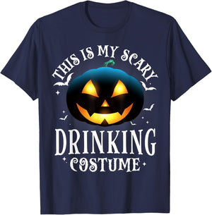 Drinking Halloween Matching Pajama Costume T-Shirt - T-Shirt | Navy