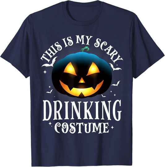 Drinking Halloween Matching Pajama Costume T-Shirt - T-Shirt | Navy