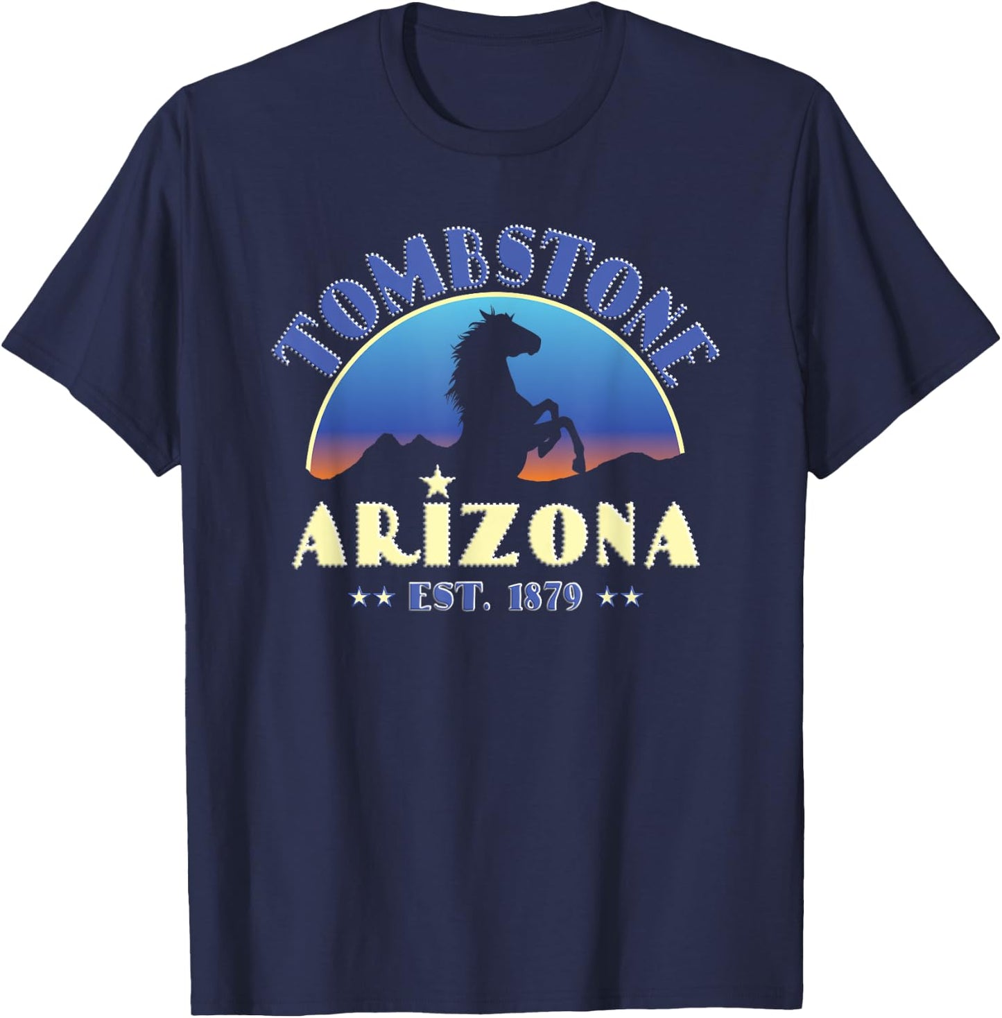 Tombstone, Arizona AZ Wild Horse T-Shirt - T-Shirt | Navy