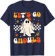 Groovy Lets Go Ghouls Ghost Halloween Costume Women Girl Kid T-Shirt - T-Shirt | Navy