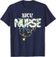 SICU Nurse Christmas Surgical ICU Nursing NP RN Squad T-Shirt - T-Shirt | Navy