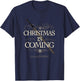Game Of Thrones Christmas Is Coming Vintage Sword Logo T-Shirt - T-Shirt | Navy