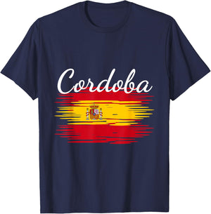 Cordoba Spain Flag Espana Espanol Matching Spanish T-Shirt - T-Shirt | Navy
