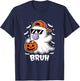 Bruh Ghost Bubble Gum Funny Halloween Costume Spooky Season T-Shirt - T-Shirt | Navy