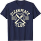 Clean Plate Club Thanksgiving Shirt Funny Thanksgiving Humor T-Shirt - T-Shirt | Navy