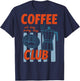 Coffee Moka Pot Hand Drawn Retro Food Lover T-Shirt - T-Shirt | Navy