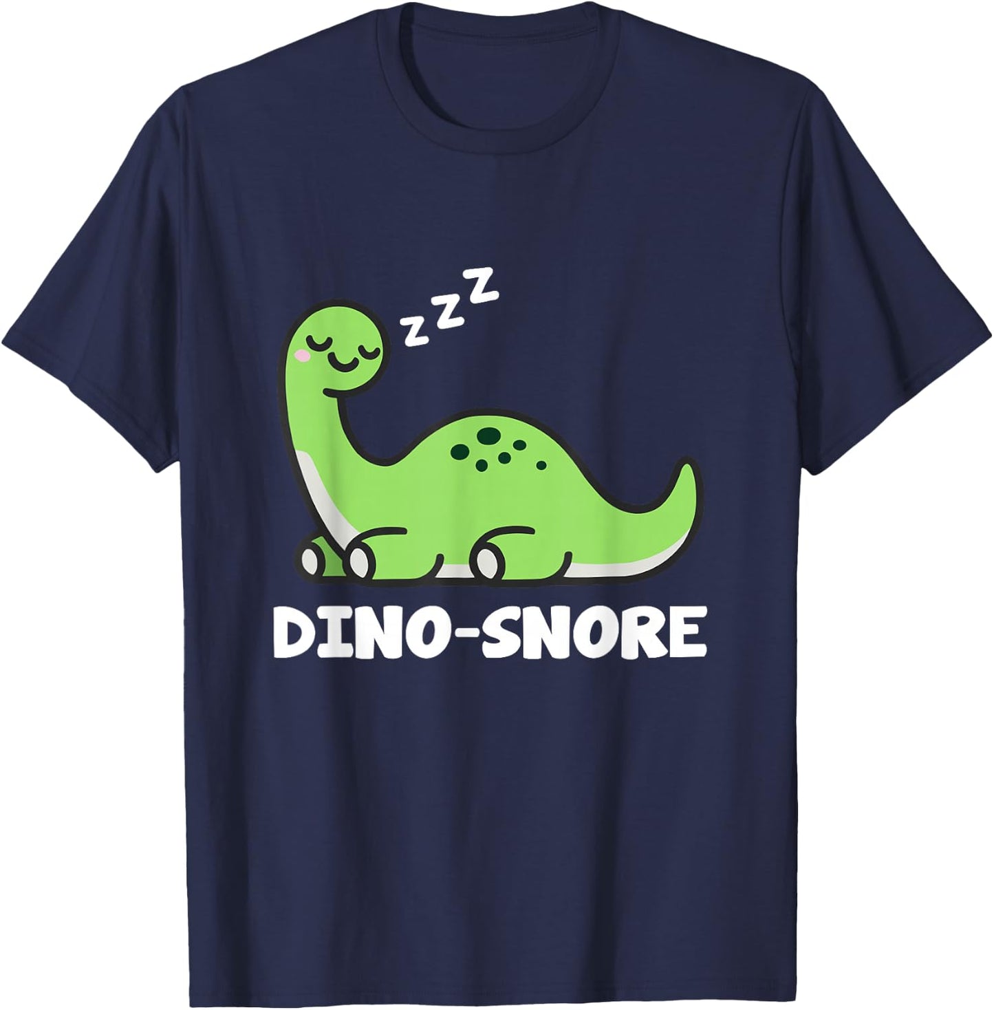 Dino Snore Adult Dinosaur T-Shirt - T-Shirt | Navy