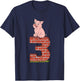 Three Little Pigs Pig 3 Halloween Costume Kids Adults T-Shirt - T-Shirt | Navy