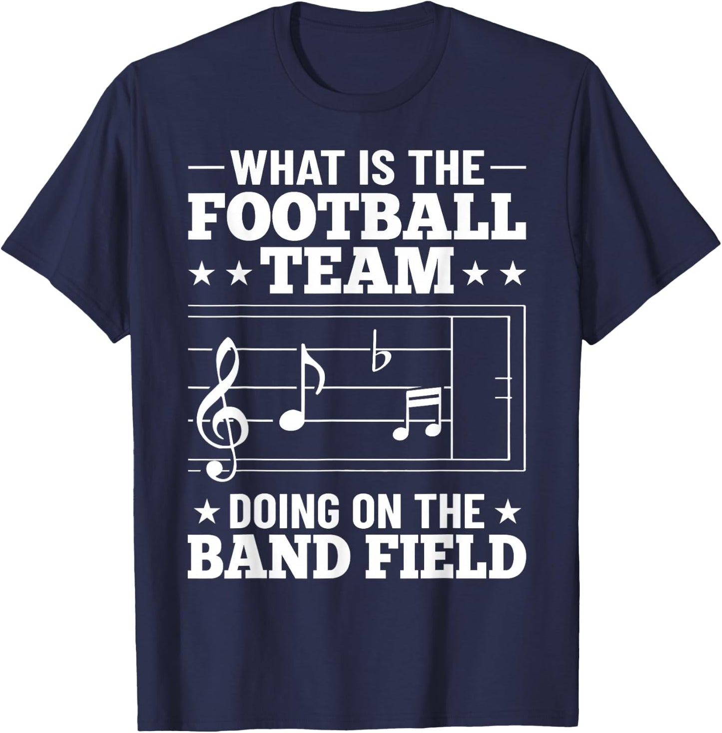 Music Teacher Marching Band Musician High School Bandmaster T-Shirt - T-Shirt | Navy