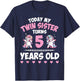 Unicorns Dab Together Today My Twin Sister Turns 5 Years Old T-Shirt - T-Shirt | Navy
