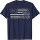 Husband Daddy Protector Hero Fathers Day American Flag T-Shirt - T-Shirt | Navy