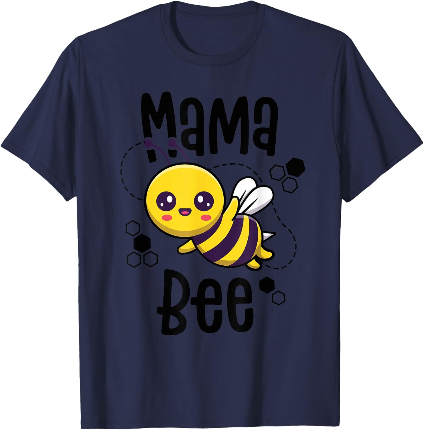 Mama Bee Shirt Family Bee Shirts First Bee Day Outfits T-Shirt - T-Shirt | Navy