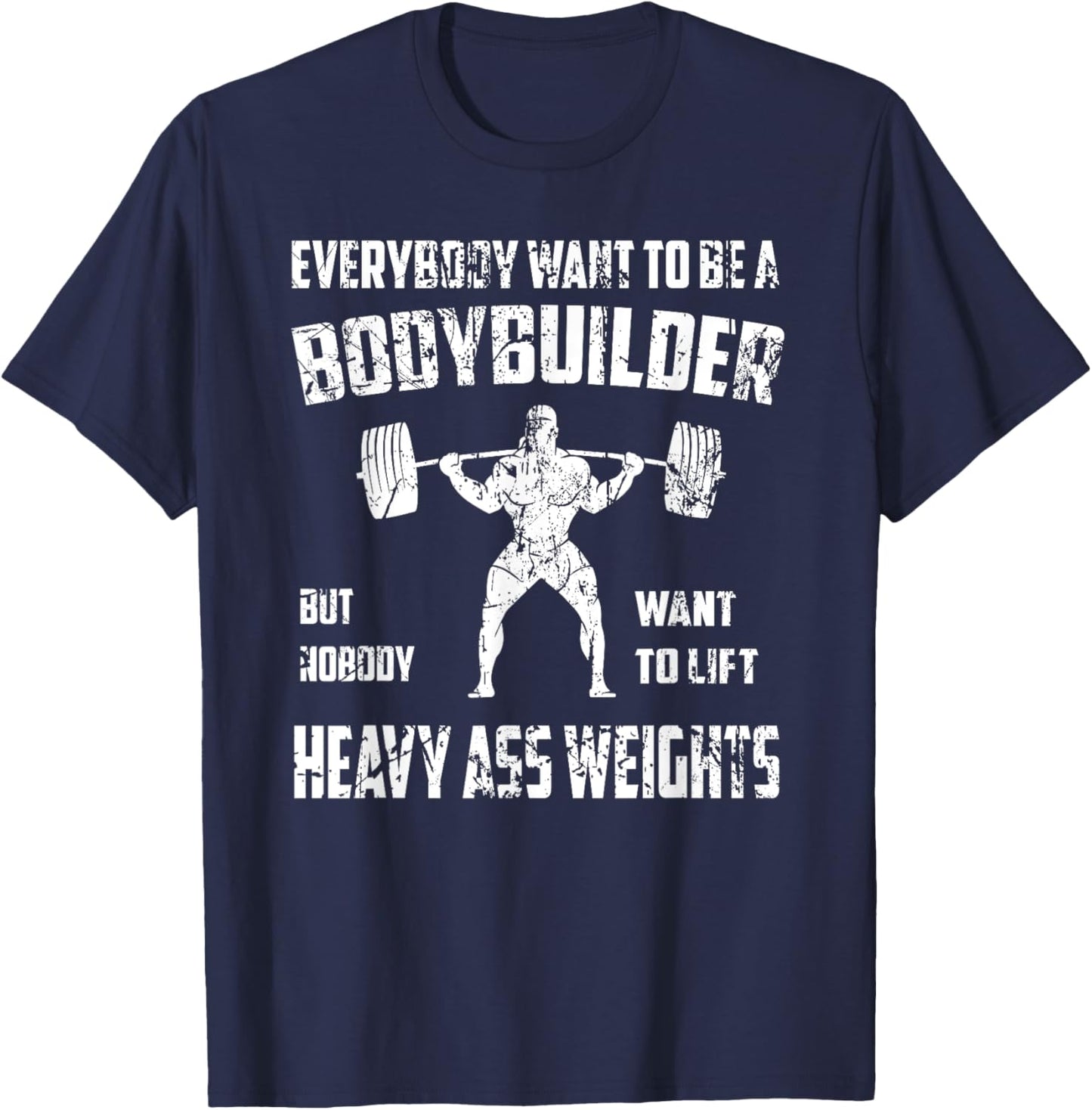 Funny Bodybuilding Shirts. Perfect exercising Squat T Shir T-Shirt - T-Shirt | Navy