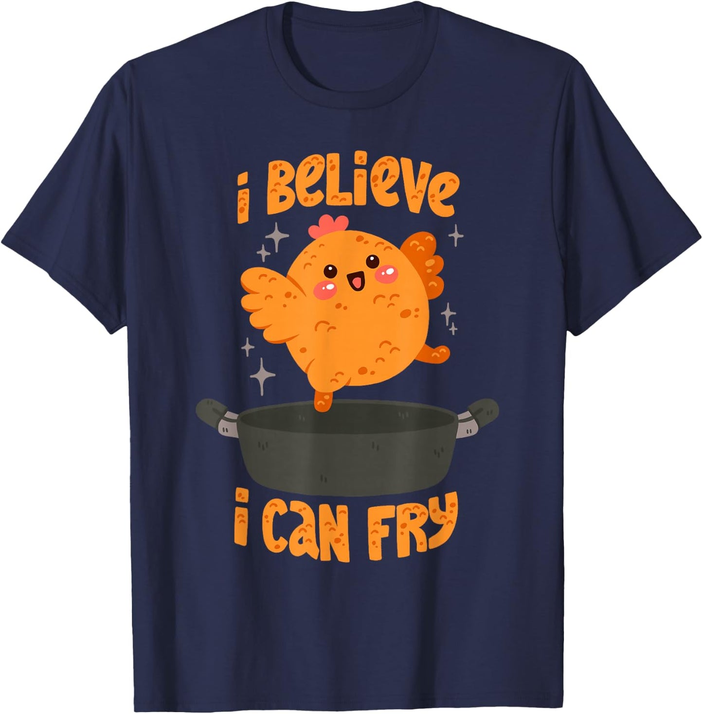 Fried Chicken Pun T-Shirt - T-Shirt | Navy