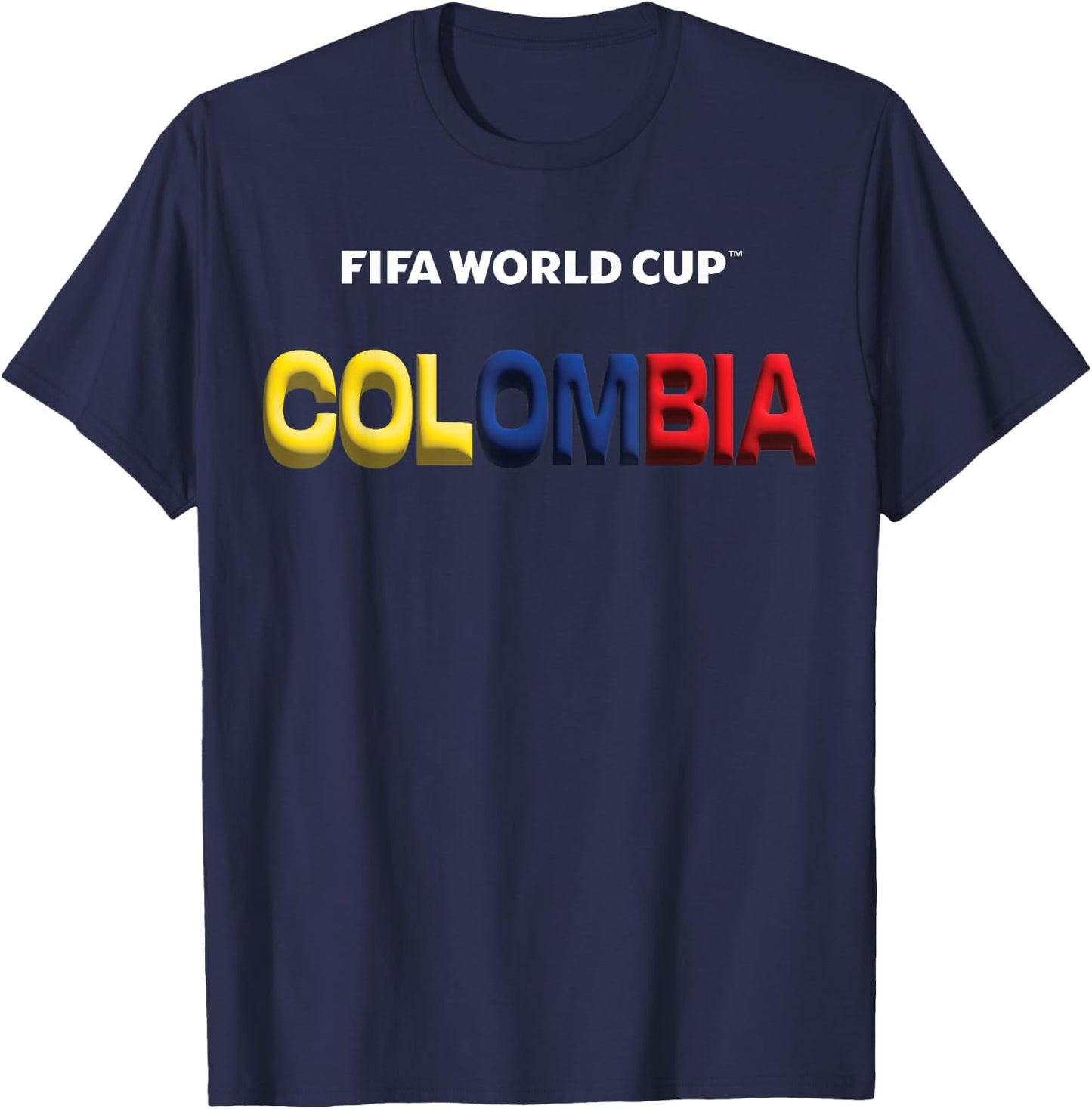 FIFA World CUP26 Colombia Bubble Color T-Shirt - T-Shirt | Navy