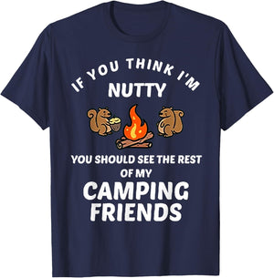 If You Think I'm Nutty Funny Squirrel T-Shirt - T-Shirt | Navy