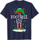 The Football Elf Christmas Family Matching Xmas Group Funny T-Shirt - T-Shirt | Navy