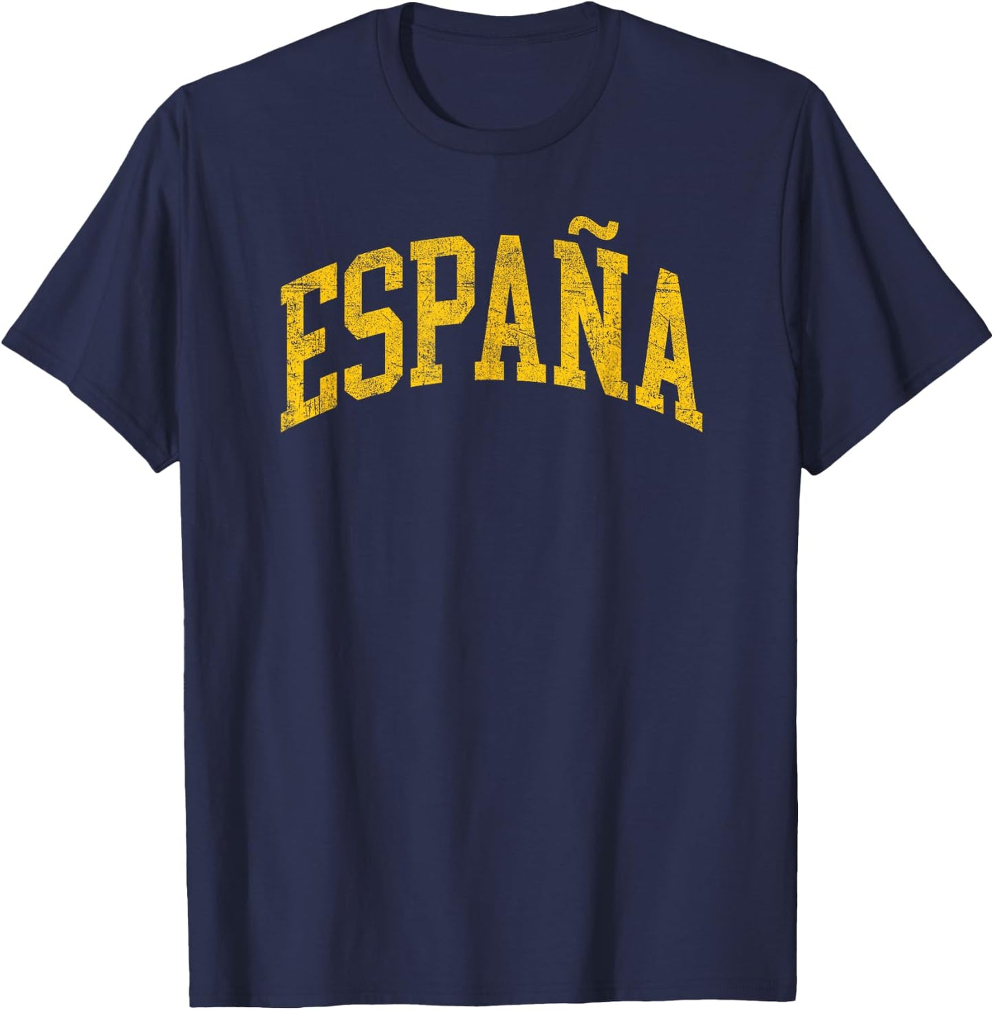 España Vintage Spain Flag Spanish Souvenir Espana T-Shirt - T-Shirt | Navy