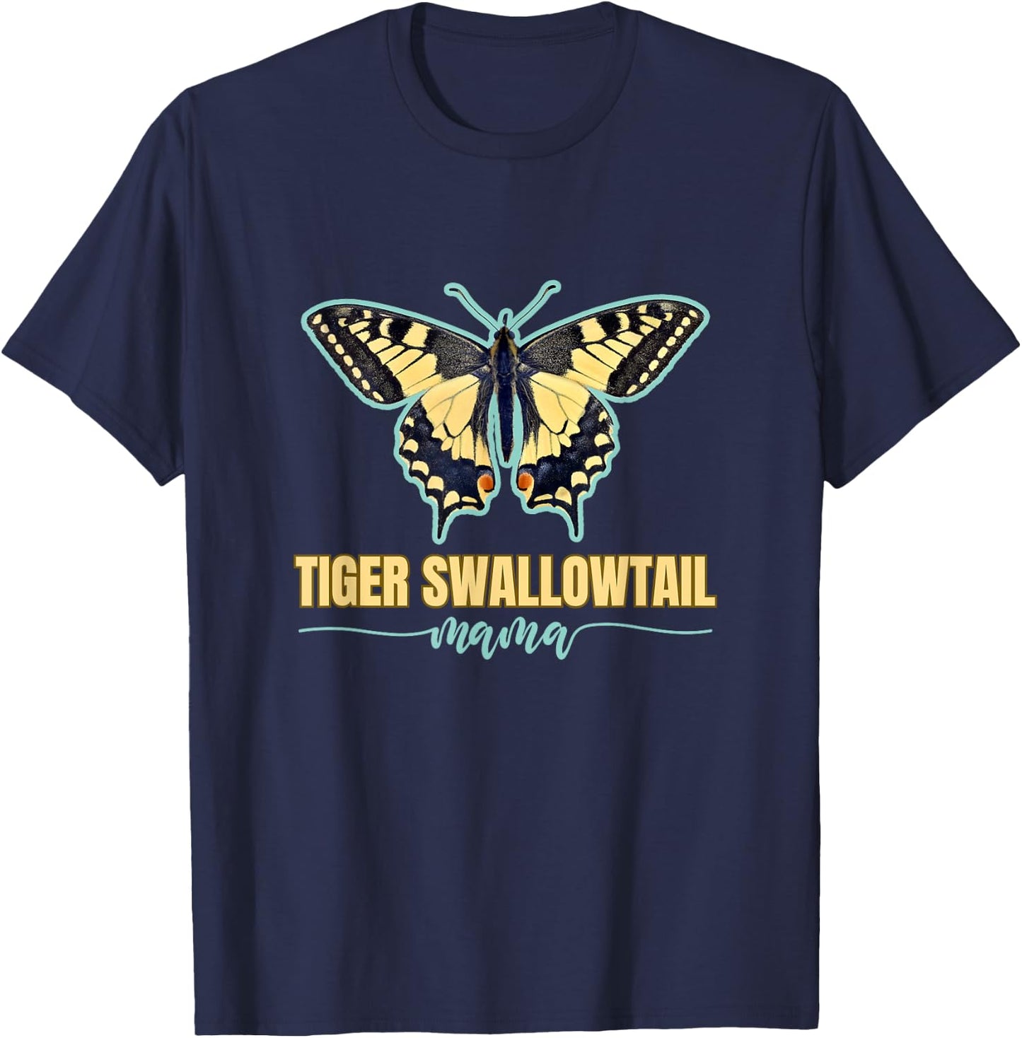 Tiger Swallowtail Butterfly Butterflies Tiger Swallowtails T-Shirt - T-Shirt | Navy