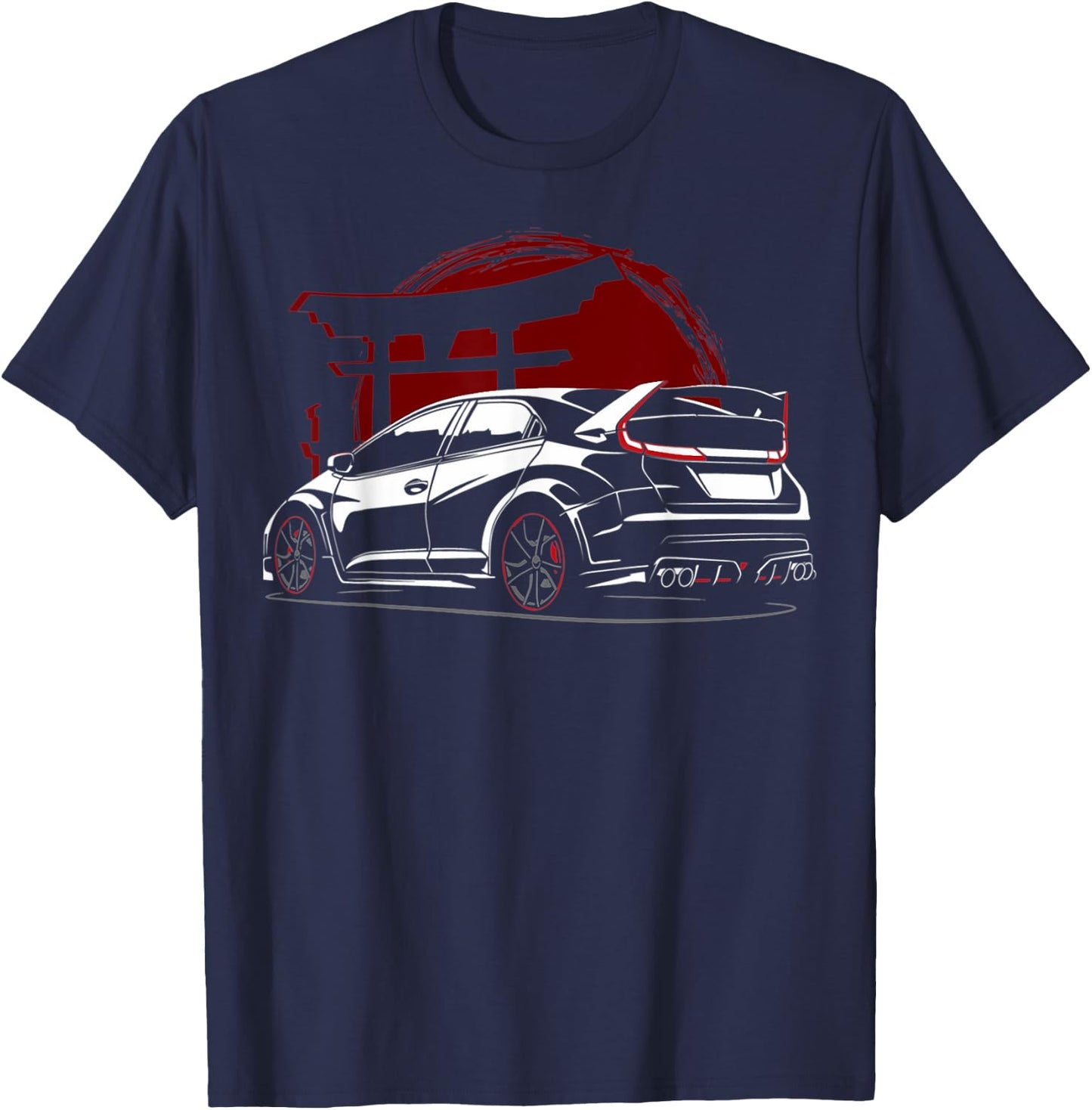 2015 Civic Type R EK Japanese Car T-Shirt - T-Shirt | Navy