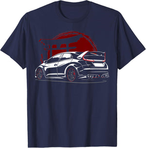 2015 Civic Type R EK Japanese Car T-Shirt - T-Shirt | Navy