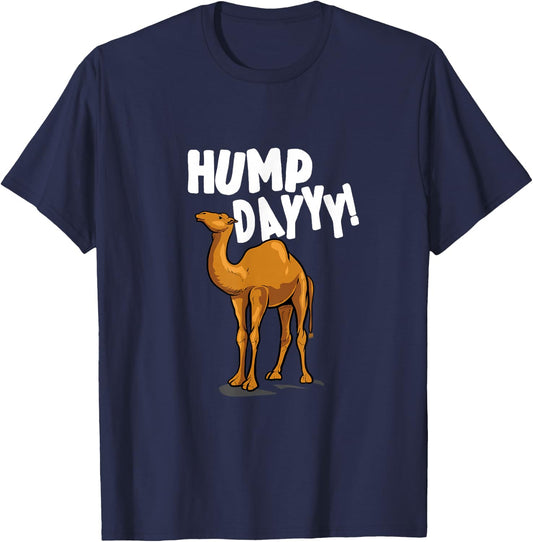 Funny Camel Dromedary - Camel Its Hump Day T-Shirt - T-Shirt | Navy