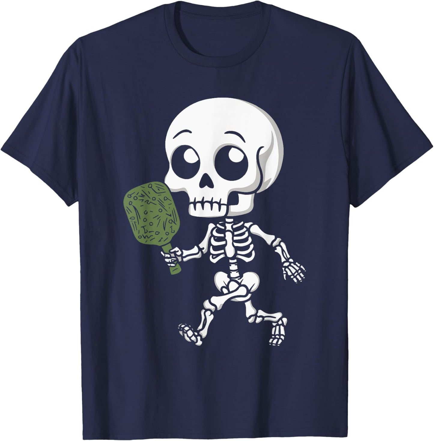 Skeleton Pickleball Costume T-Shirt - T-Shirt | Navy