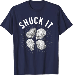 Cool Oyster Art Women Oyster Shucker Shuck Shucking T-Shirt - T-Shirt | Navy