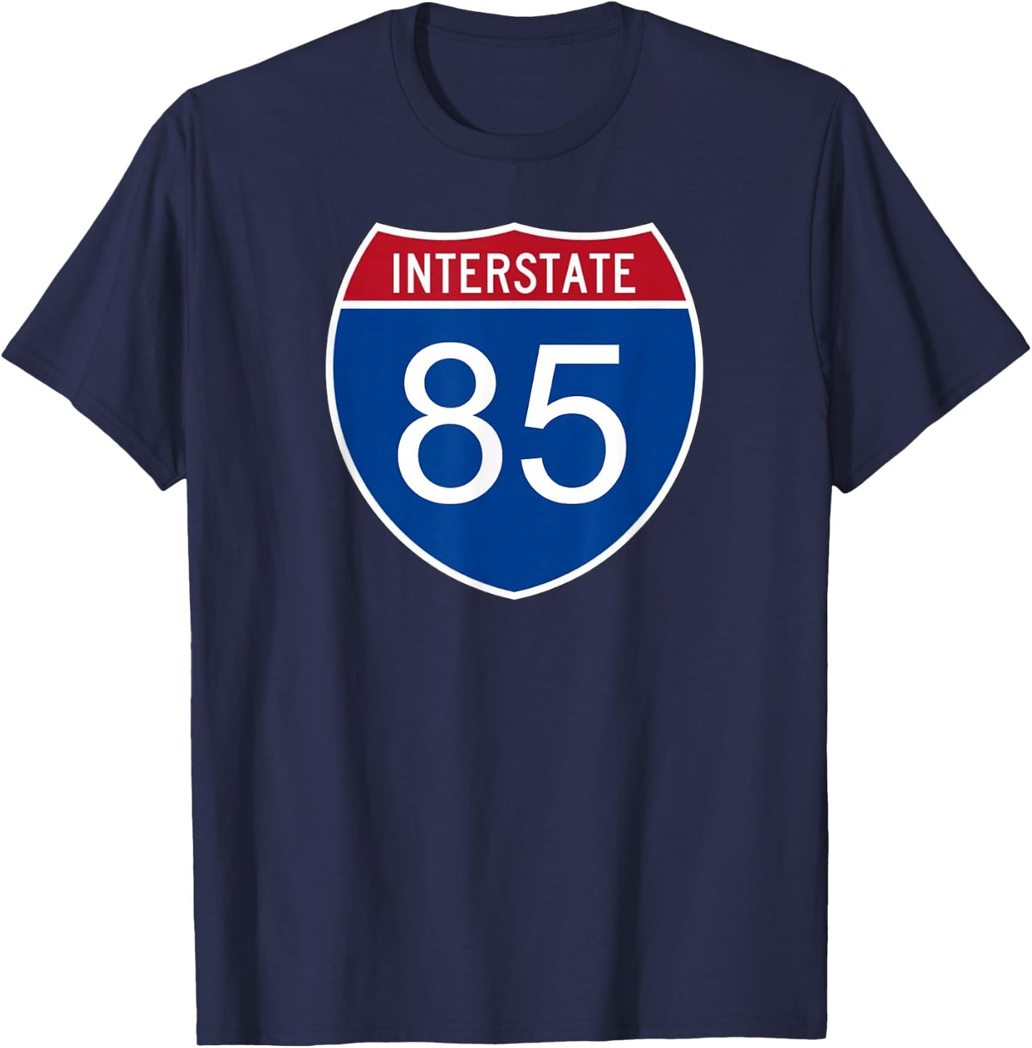 I-85 Interstate Road Trip Travel Souvenir - Interstate 85 T-Shirt - T-Shirt | Navy