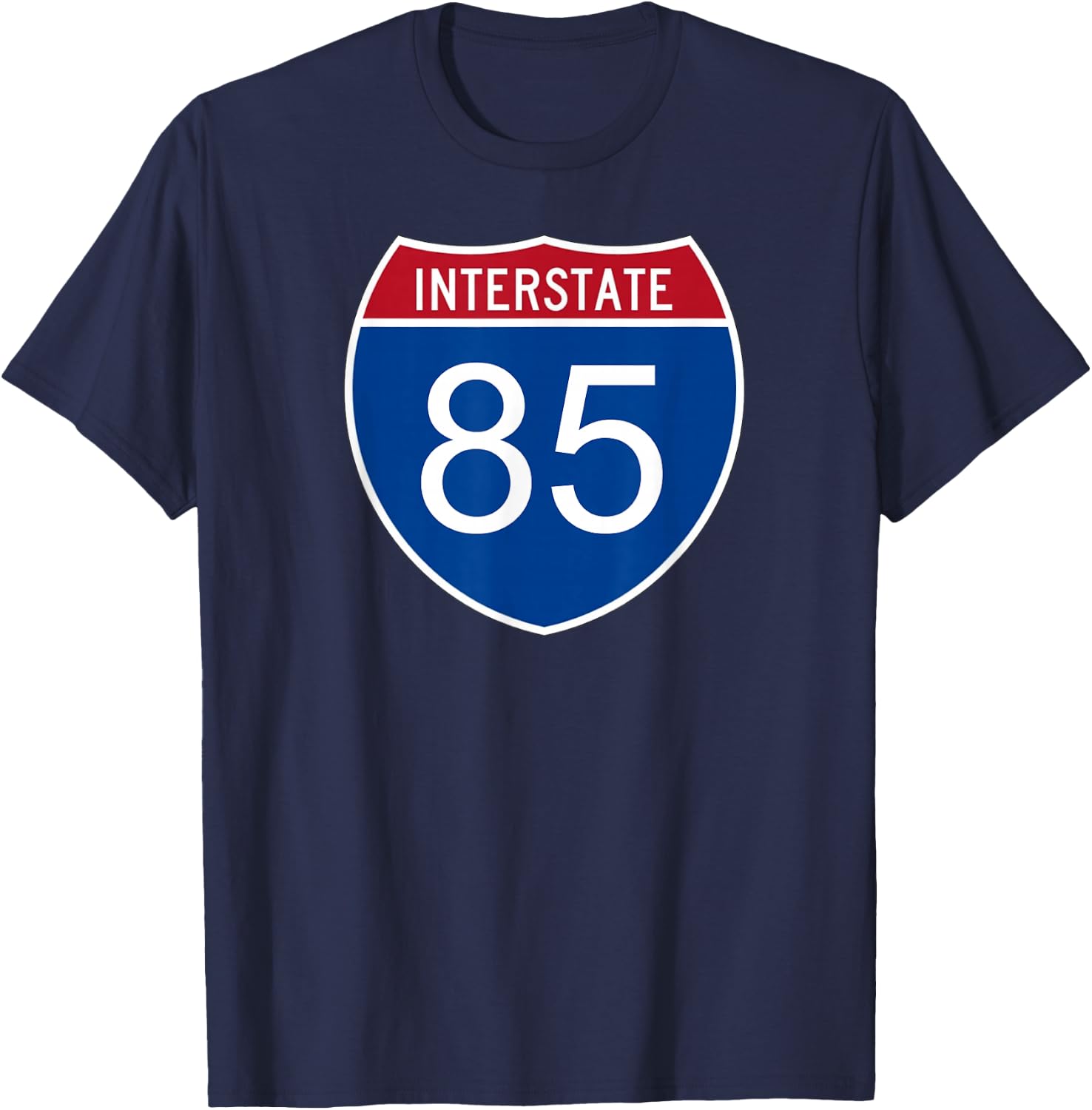 I-85 Interstate Road Trip Travel Souvenir - Interstate 85 T-Shirt - T-Shirt | Navy