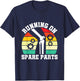 Running On Spare Parts - Knee Replacement Surgery T-Shirt - T-Shirt | Navy
