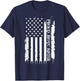 Proud JROTC Sister United States Distressed w US Flag T-Shirt - T-Shirt | Navy