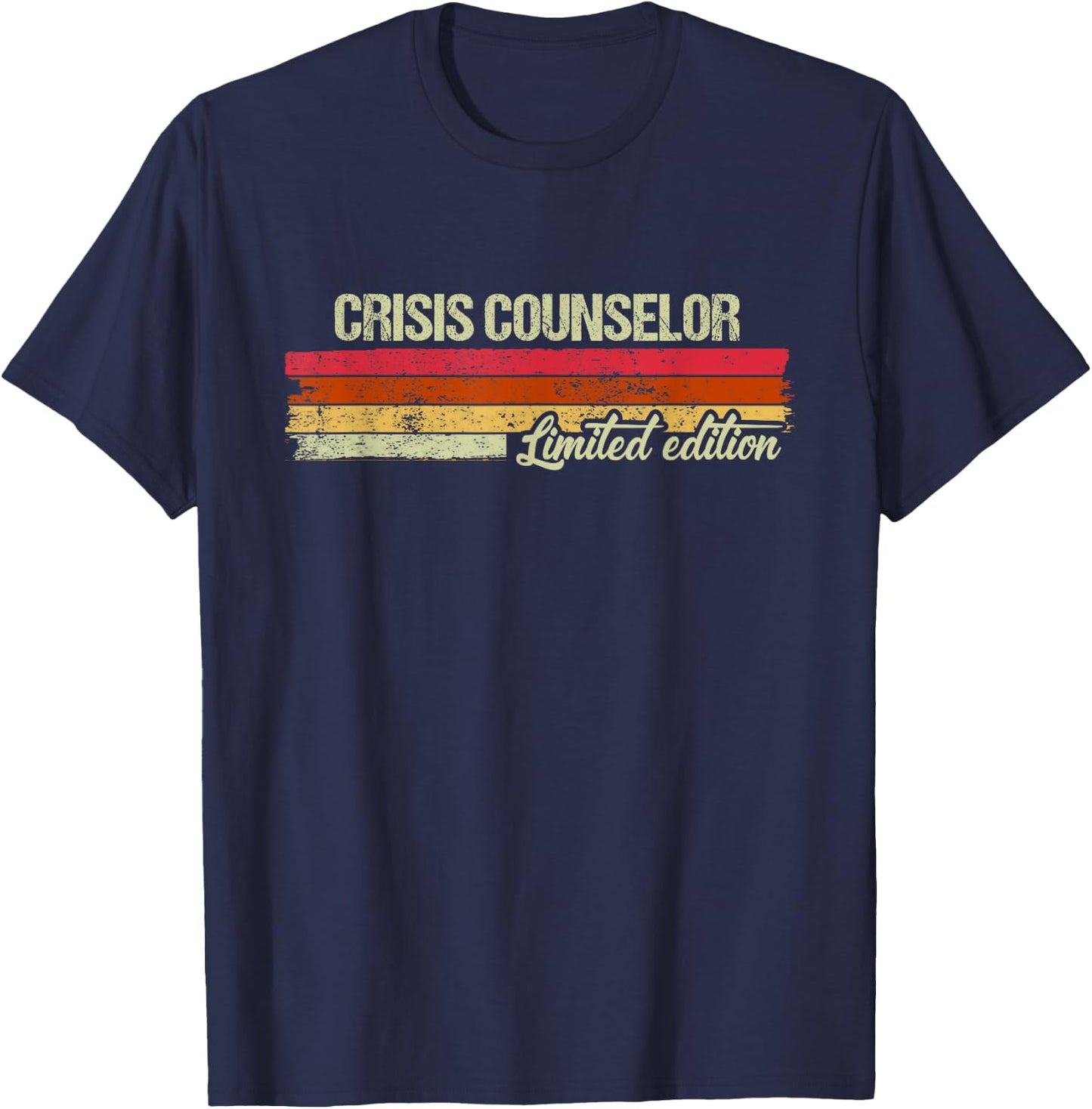 Vintage Crisis Counselor Limited Edition T-Shirt - T-Shirt | Navy