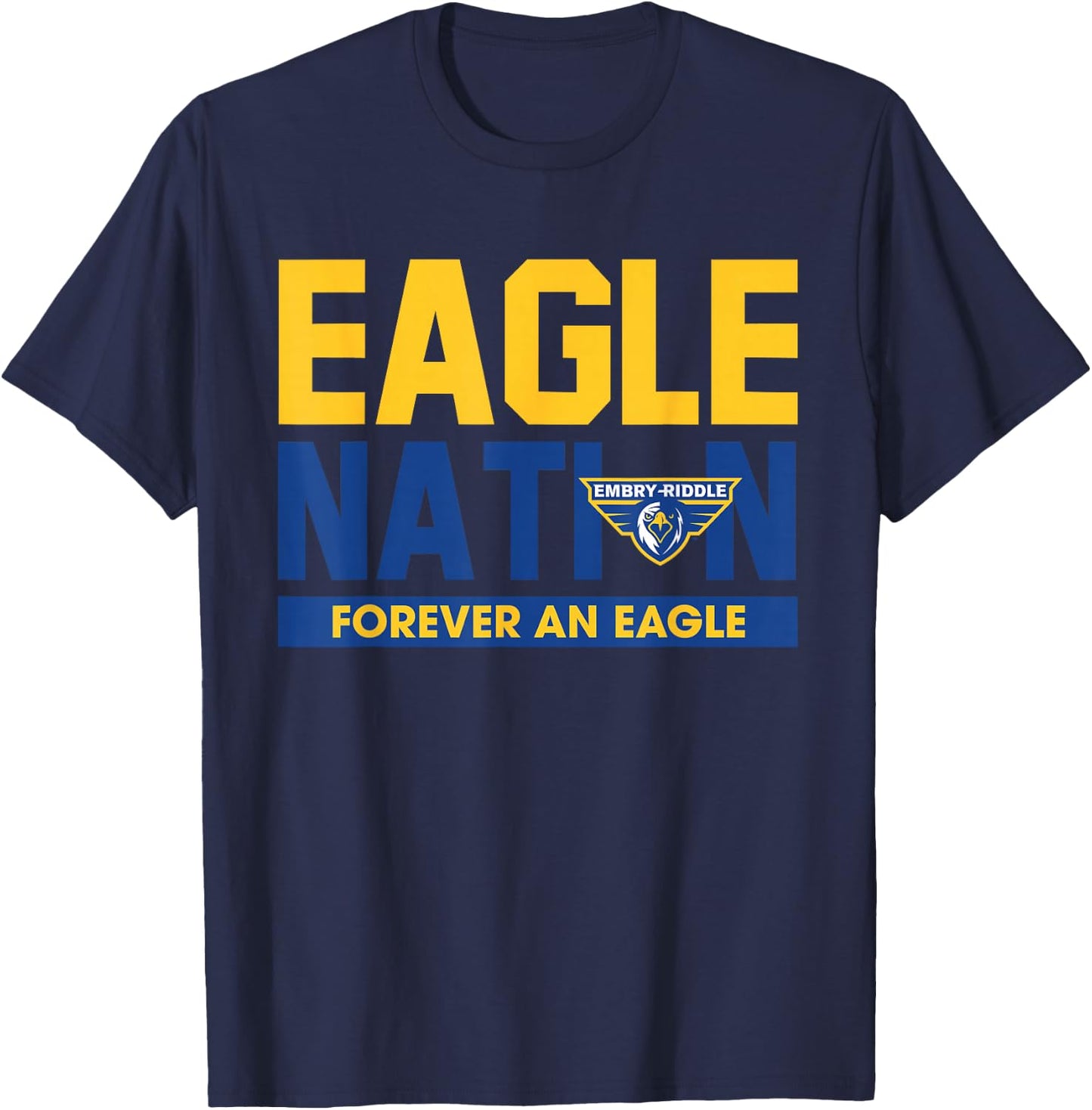 Embry Riddle Eagles | Official NCAA Merch | NCAFEMB04 T-Shirt - T-Shirt | Navy