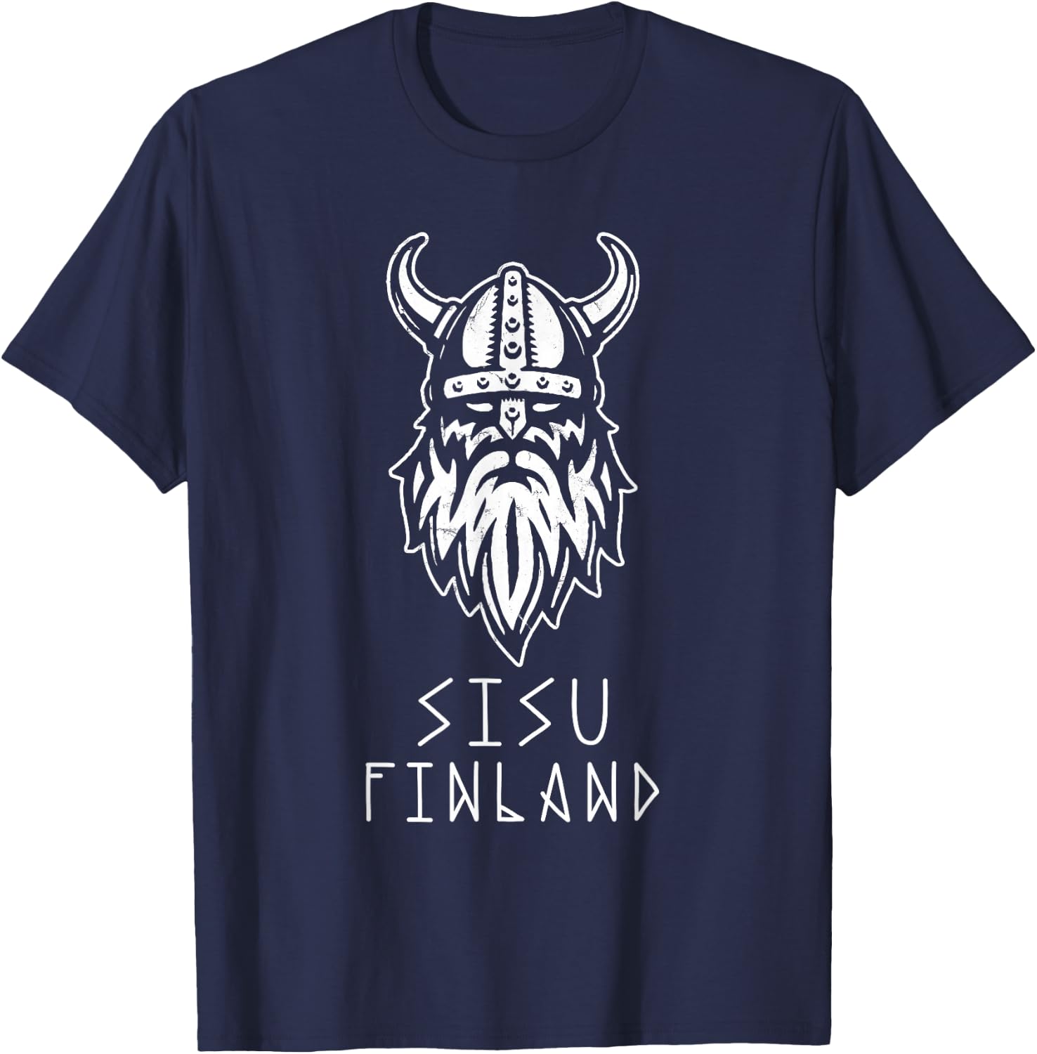 Vintage Viking of Finland Sisu T-Shirt - T-Shirt | Navy
