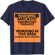Warning Sarcastic Respiratory Therapist Occupation Gift T-Shirt - T-Shirt | Navy
