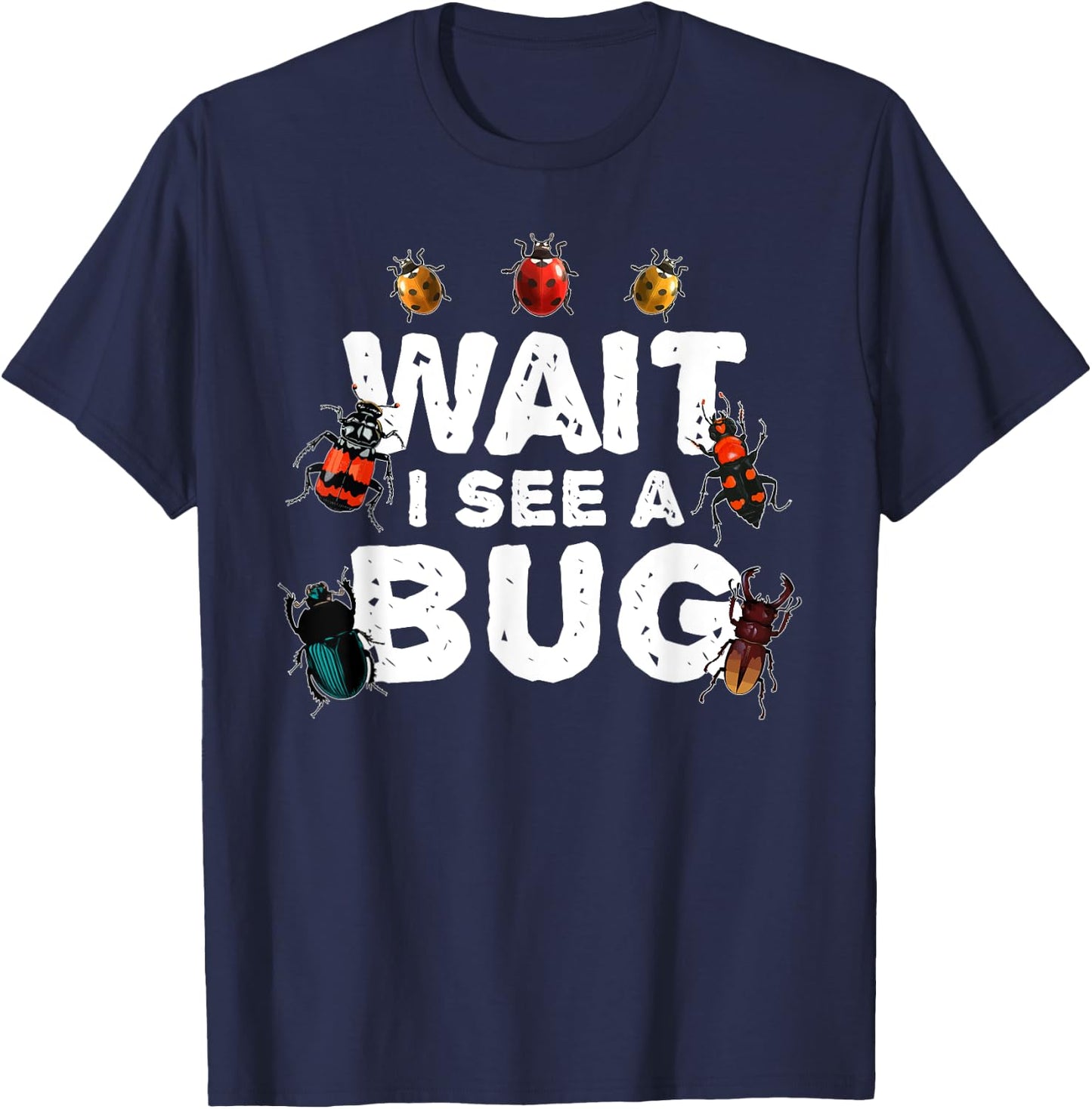 Funny Bug Women Insect Ladybug Science Entomologist T-Shirt - T-Shirt | Navy