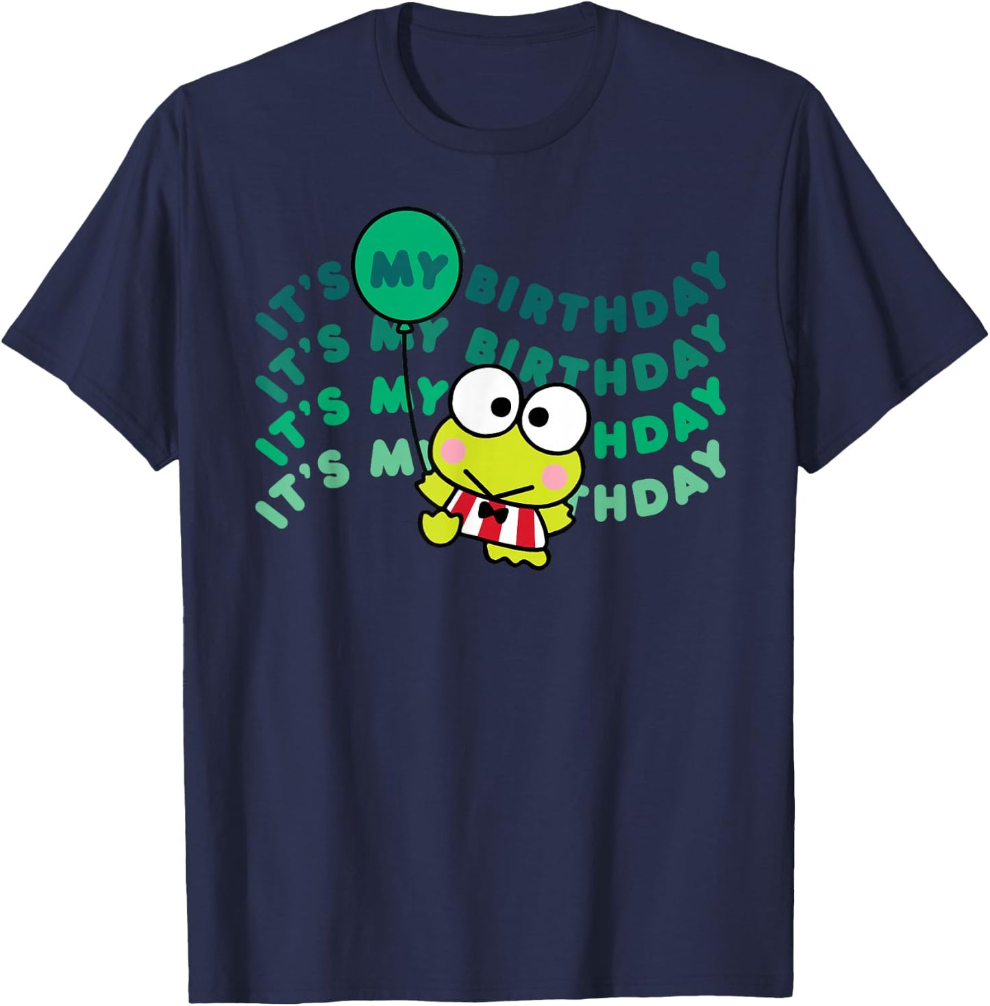 Keroppi It's My Birthday T-Shirt - T-Shirt | Navy