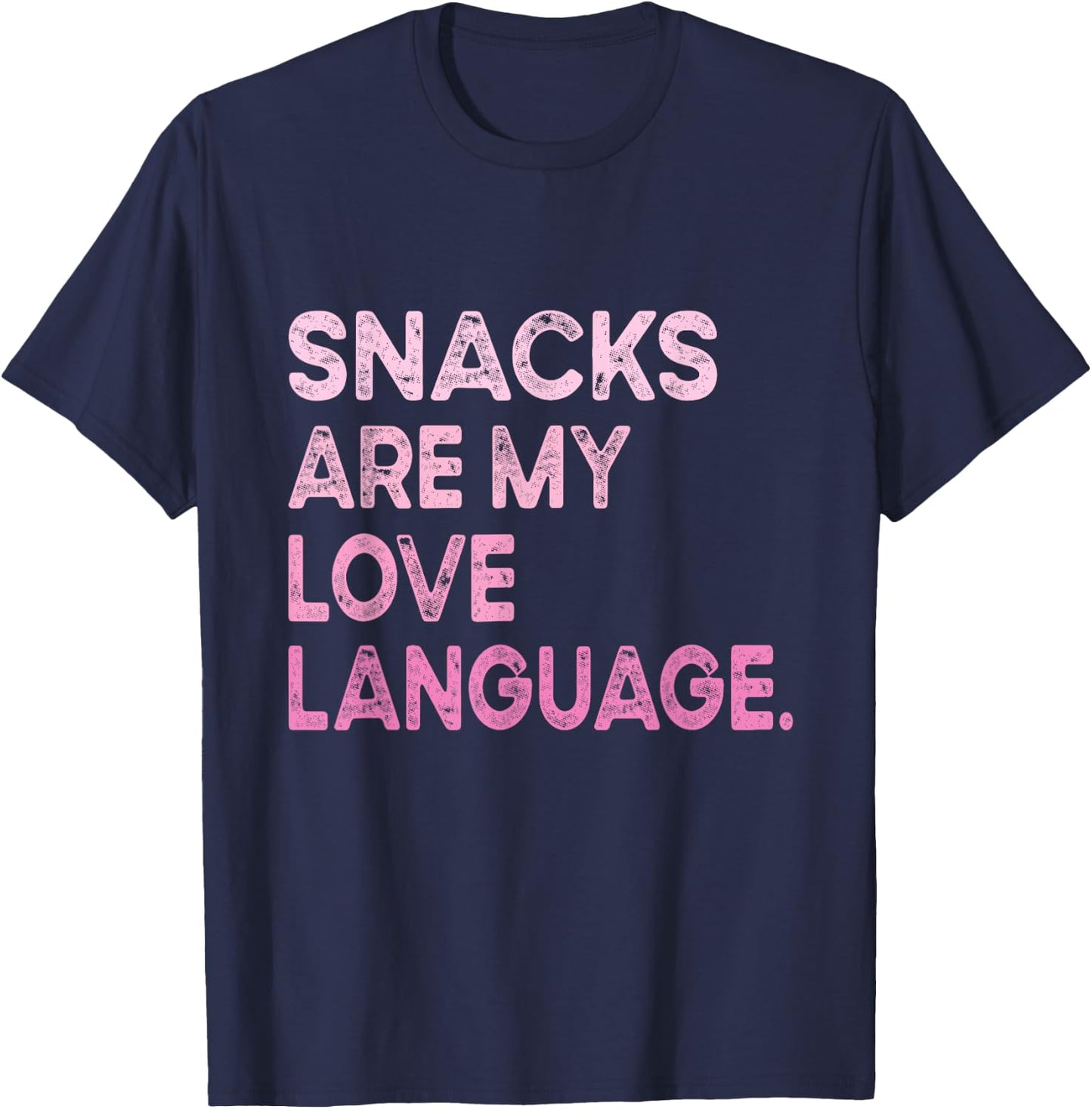 Snacks Are My Love Language Valentine Day Kids Boys T-Shirt - T-Shirt | Navy