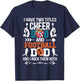 I Have Two Titles Cheer Dad And Football Dad T-Shirt - T-Shirt | Navy