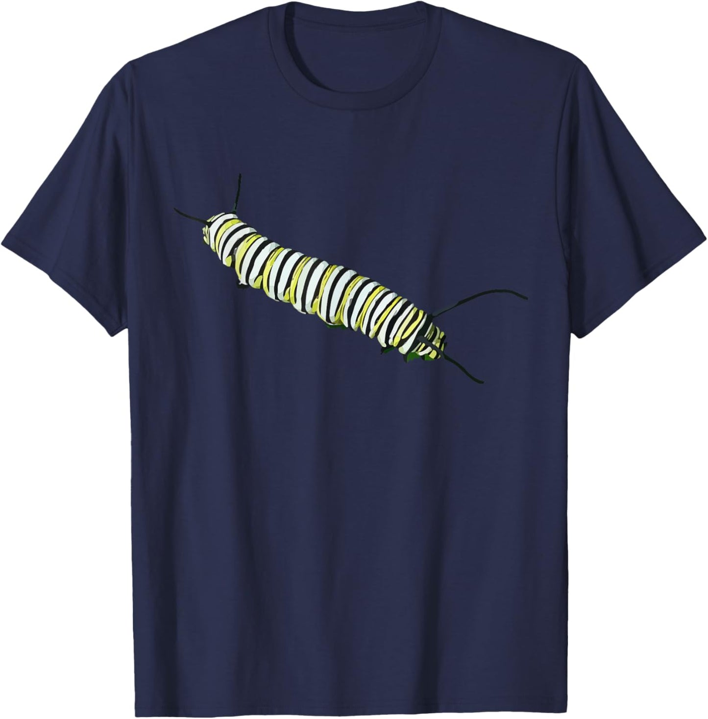 Monarch Caterpillar Monarch Caterpillar Shirt T-Shirt - T-Shirt | Navy