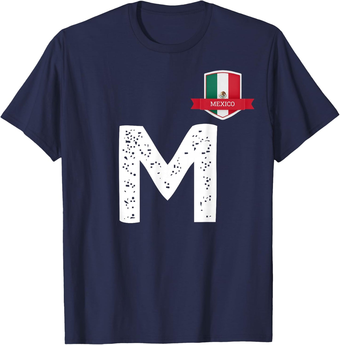 Mexico Human Flag M Mexican Mexico T-Shirt - T-Shirt | Navy