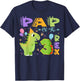 Pap Of The Three Rex 3Rd Birthday Dinosaur Party T-Shirt - T-Shirt | Navy