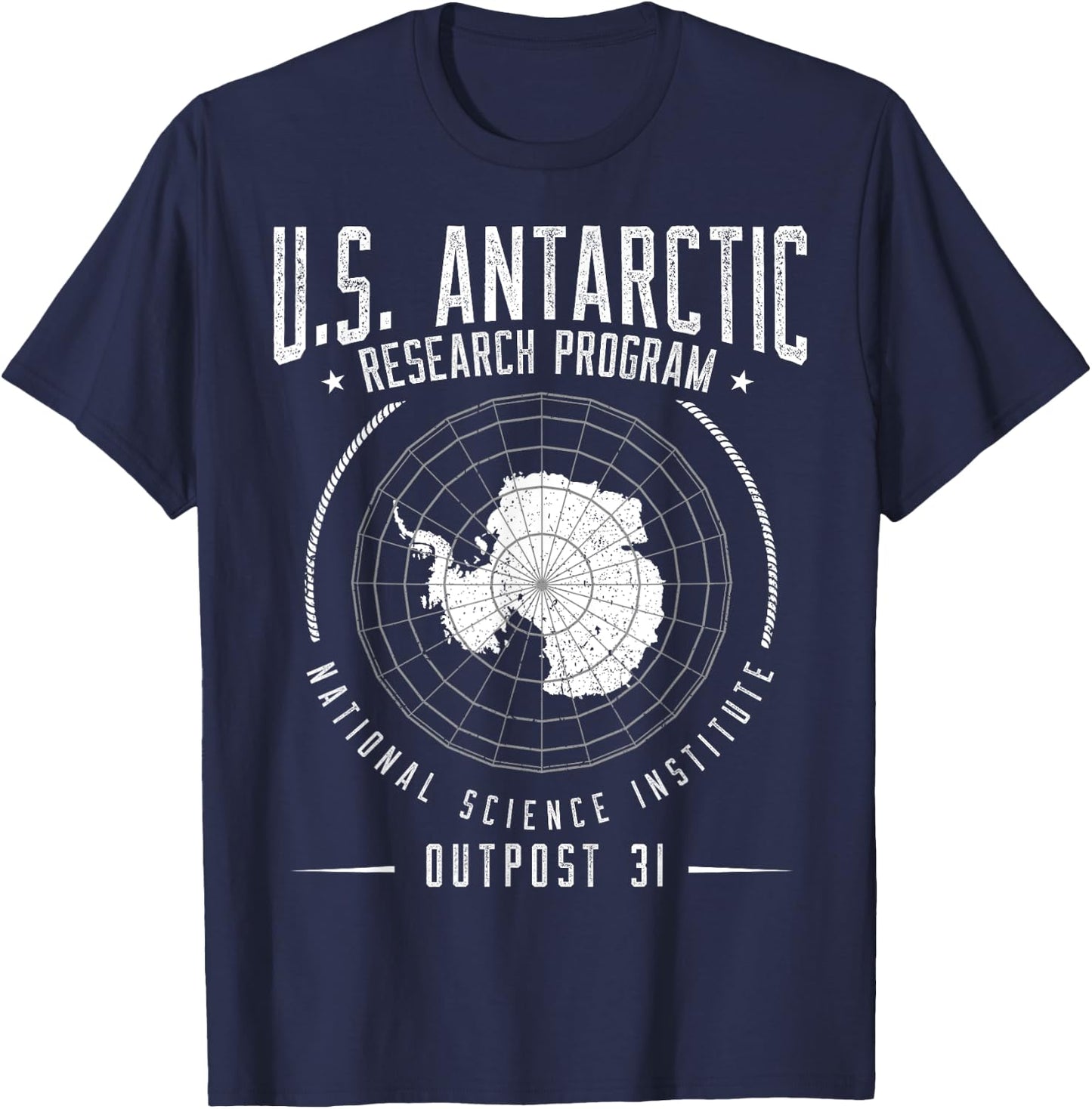 Antarctica - South Pole - Antarctic Circle Outpost 31 T-Shirt - T-Shirt | Navy